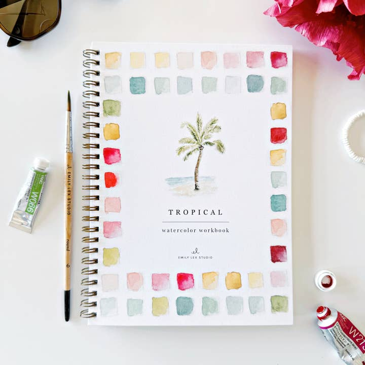 EMILY LEX STUDIO - WATERCOLOUR WORKBOOK | TROPICAL
