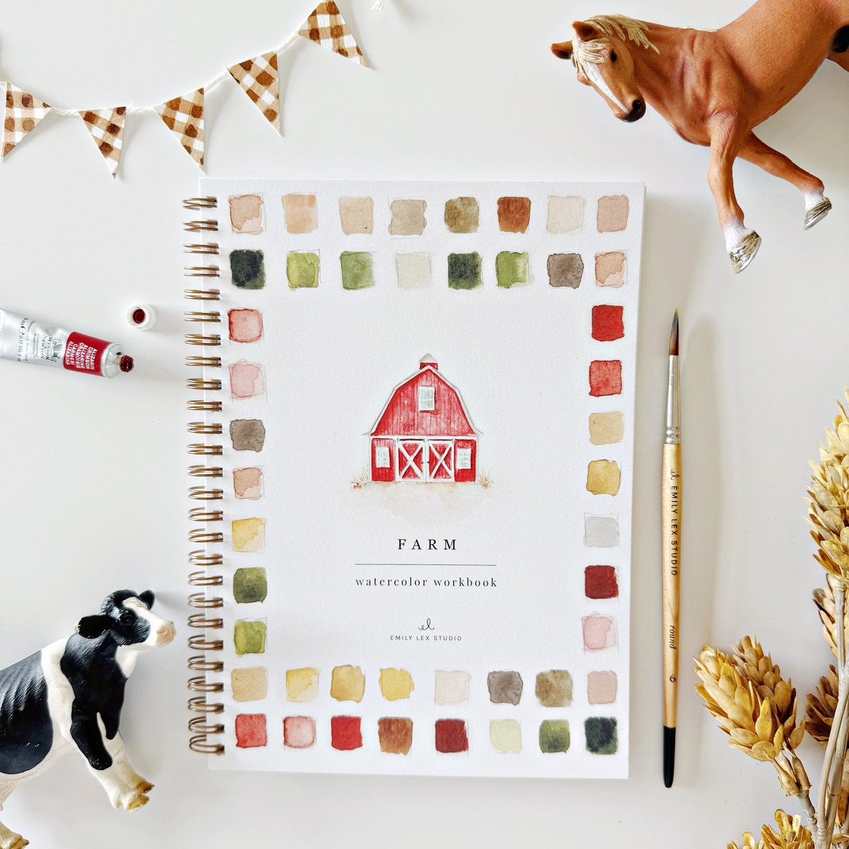 EMILY LEX STUDIO - WATERCOLOUR WORKBOOK | FARM