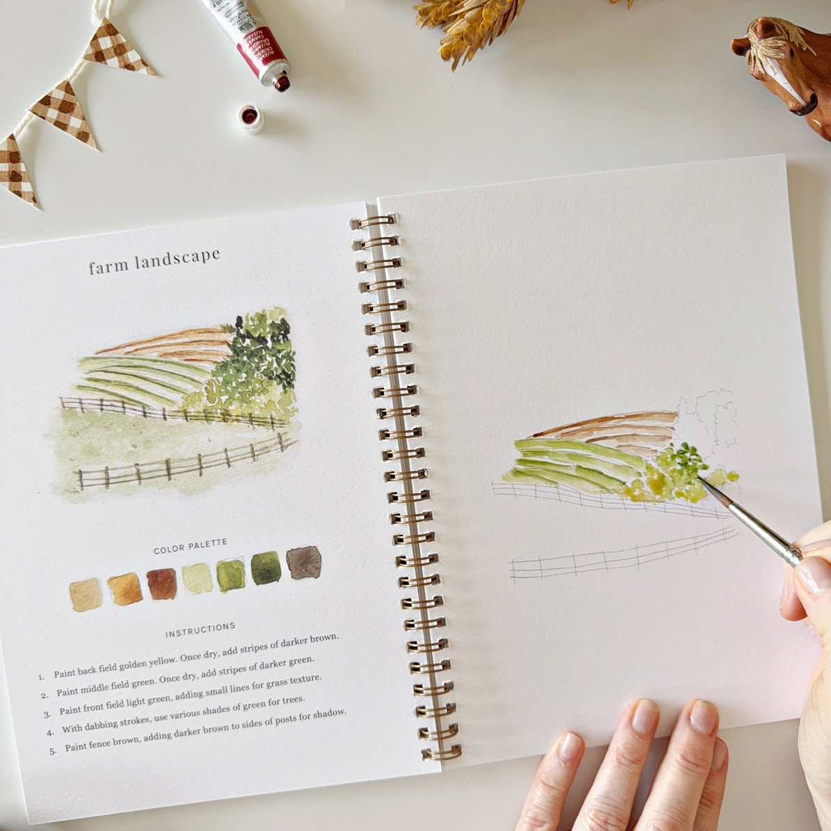 EMILY LEX STUDIO - WATERCOLOUR WORKBOOK | FARM