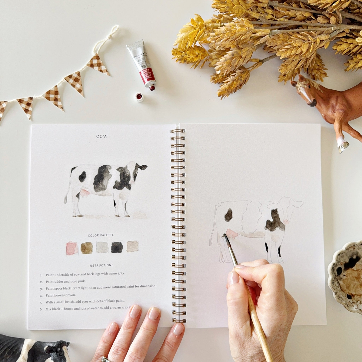EMILY LEX STUDIO - WATERCOLOUR WORKBOOK | FARM