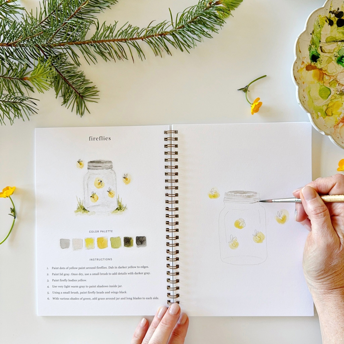 EMILY LEX STUDIO - WATERCOLOUR WORKBOOK | CAMPING