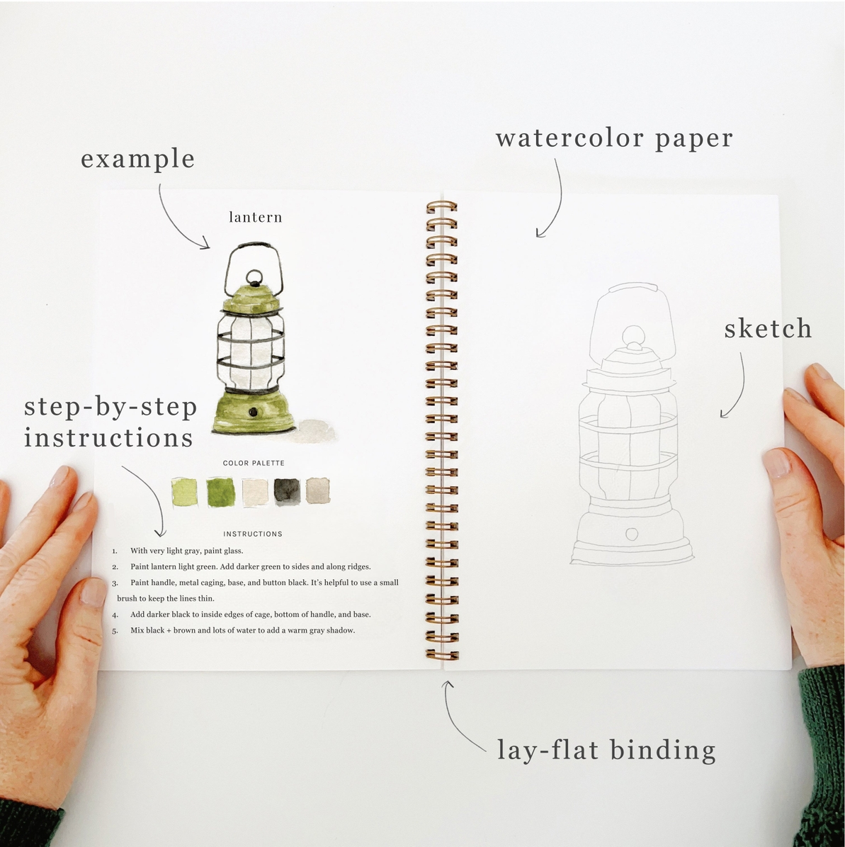 EMILY LEX STUDIO - WATERCOLOUR WORKBOOK | CAMPING