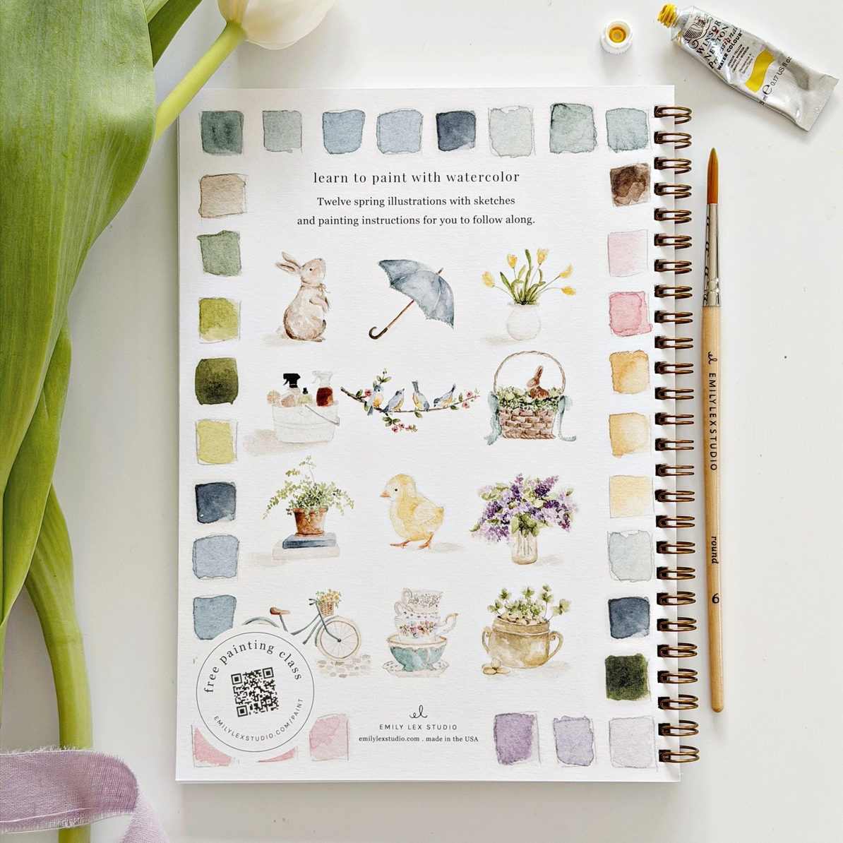EMILY LEX STUDIO - WATERCOLOUR WORKBOOK | SPRING