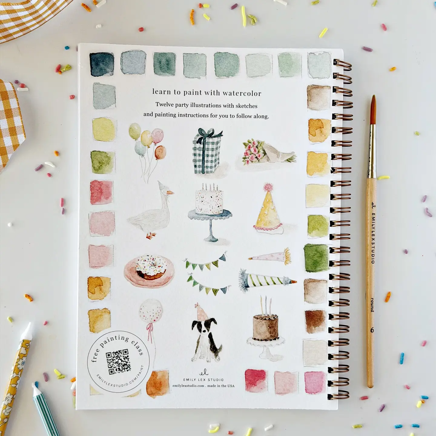 EMILY LEX STUDIO - WATERCOLOUR WORKBOOK | CELEBRATE