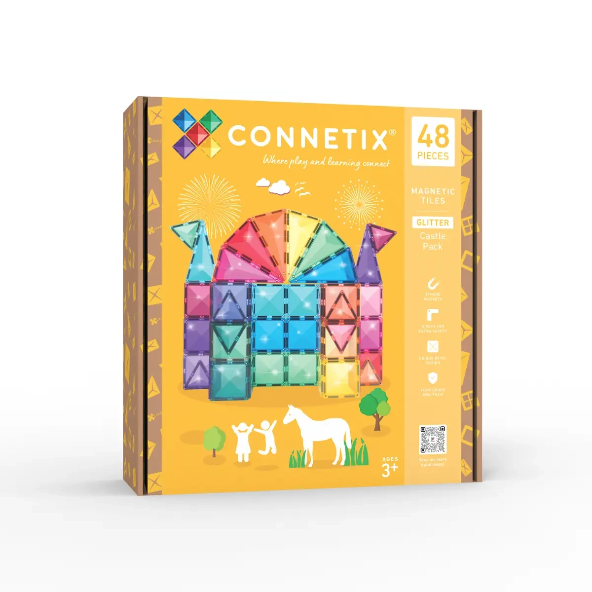 CONNETIX - GLITTER CASTLE PACK 48 PC