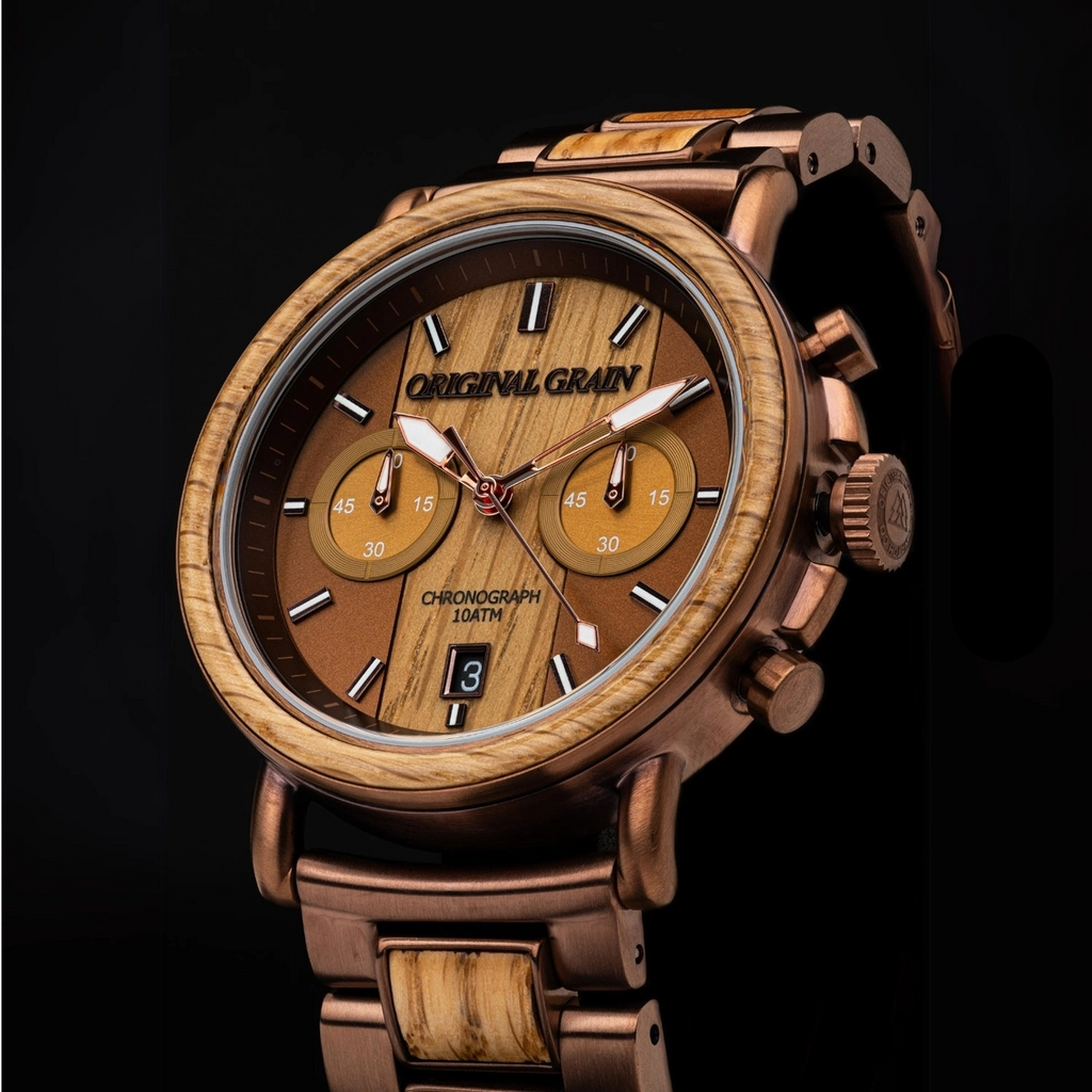 ORIGINAL GRAIN - WHISKEY ESPRESSO CHRONO 44MM