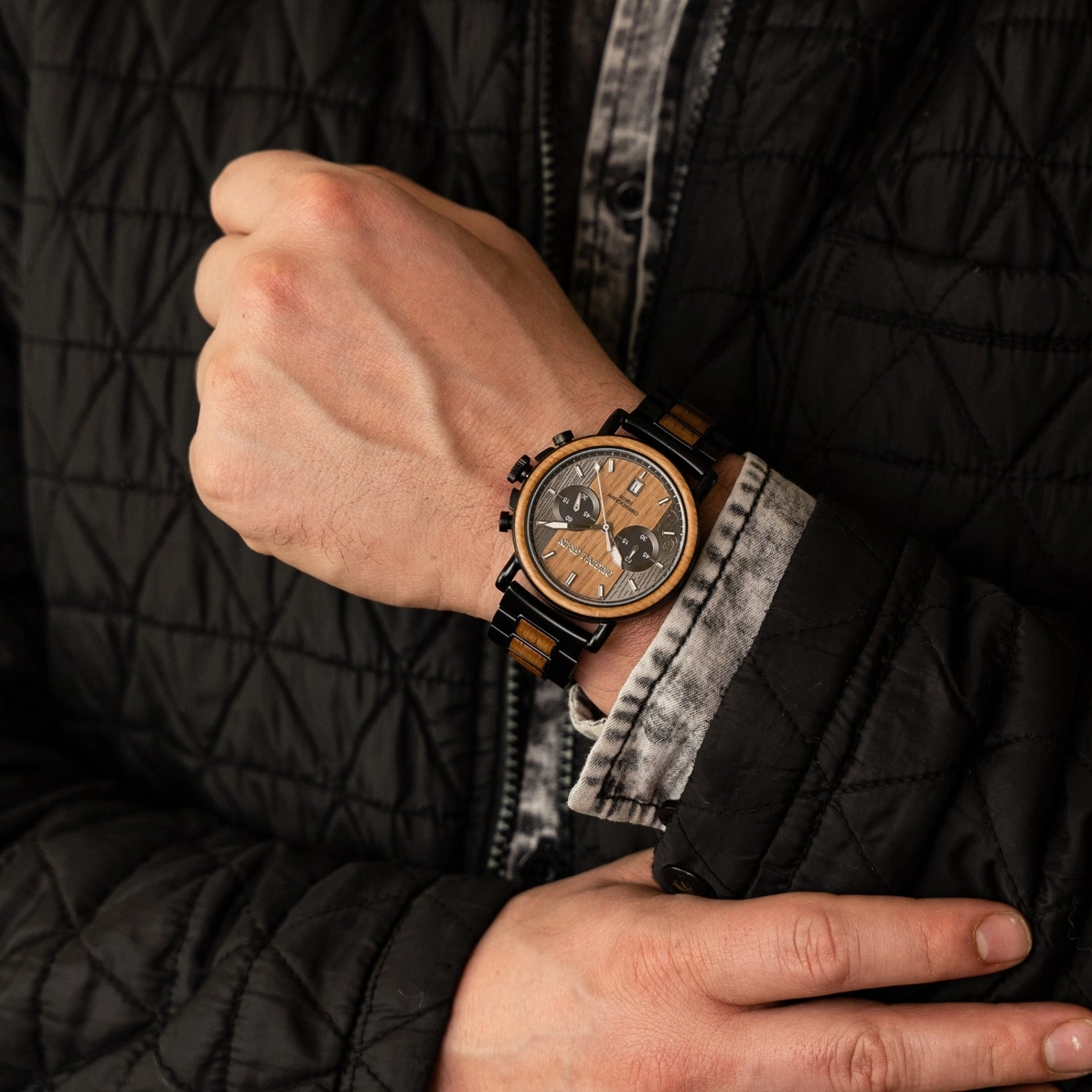 ORIGINAL GRAIN - WHISKEY BLACK CHRONO 44MM