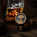 ORIGINAL GRAIN - WHISKEY BLACK CHRONO 44MM