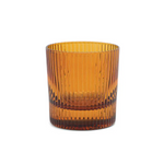 HERE'S HOW - THE SCOUT LOWBALL GLASS | SET OF 2 | AMBER