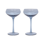 HERE'S HOW - THE LOU COUPE GLASS | SET OF 2 | BLUE