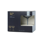 HERE'S HOW - THE LOU COUPE GLASS | SET OF 2 | BLUE