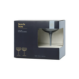 HERE'S HOW - THE LOU COUPE GLASS | SET OF 2 | BLUE