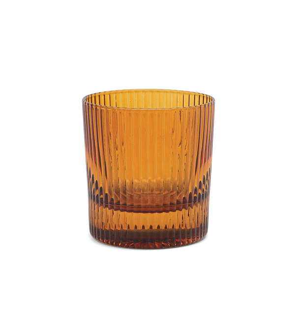 HERES HOW - THE SCOUT | LOWBALL GLASSES | SET OF 2 IN AMBER