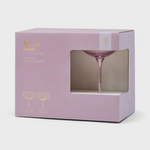 HERE'S HOW - THE LOU COUPE GLASS | SET OF 2 | LILAC