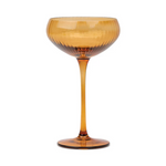 HERE'S HOW - THE LOU COUPE GLASS | SET OF 2 | AMBER