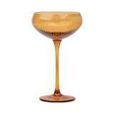 HERE'S HOW - THE LOU COUPE GLASS | SET OF 2 | AMBER