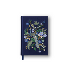 RIFLE PAPER CO - EMBROIDERED FABRIC JOURNAL | PEACOCK