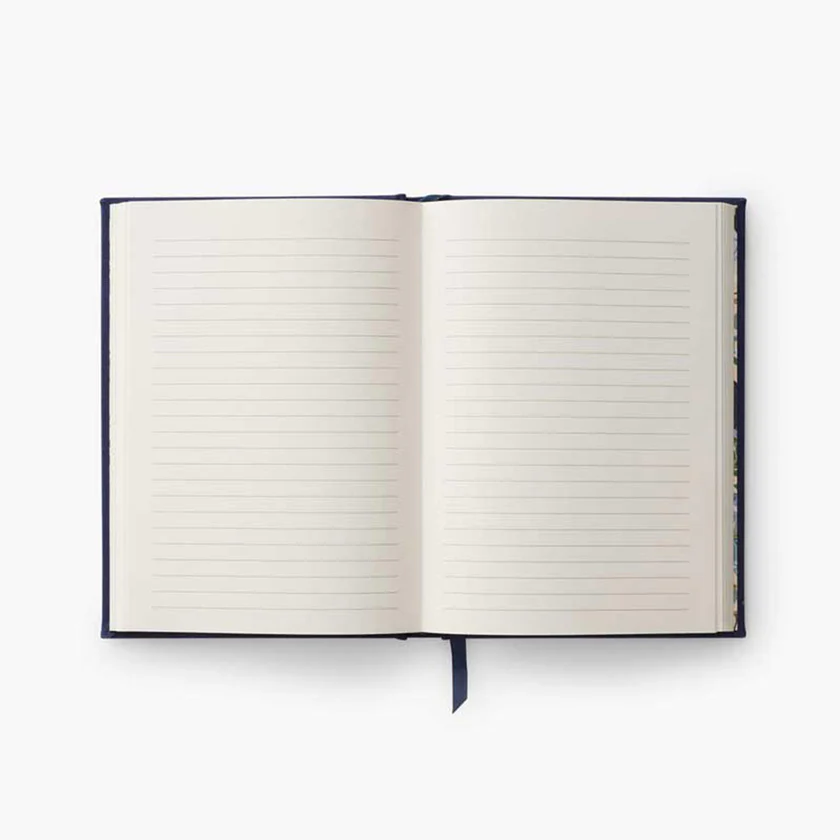 RIFLE PAPER CO - EMBROIDERED FABRIC JOURNAL | PEACOCK