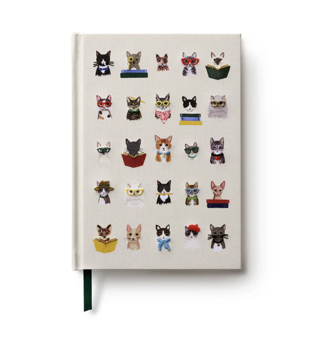 RIFLE PAPER CO - EMBROIDERED FABRIC JOURNAL | STUDIOUS CATS