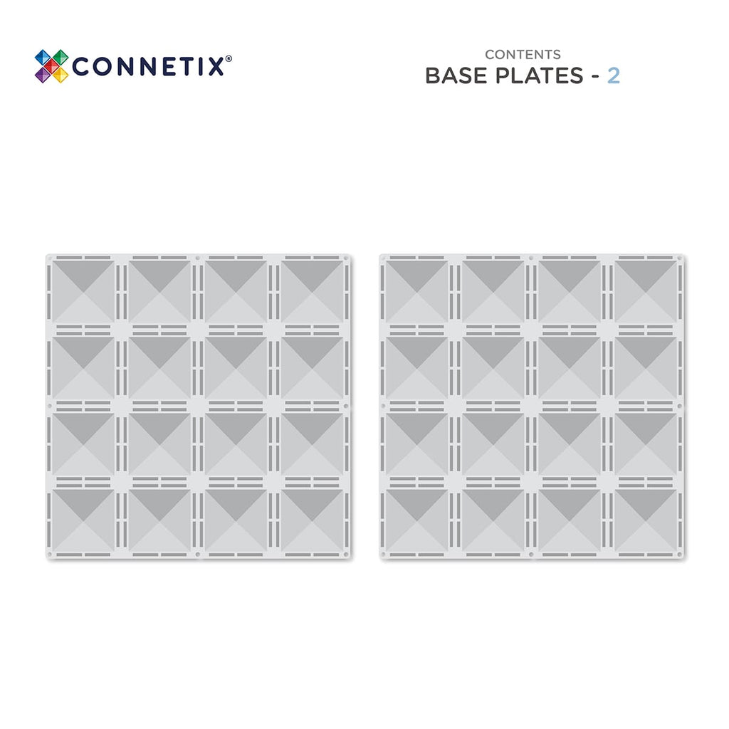 CONNETIX - CLEAR BASE PLATE PACK | 2 PIECE