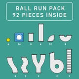 CONNETIX - RAINBOW BALL RUN PACK | 92 PIECE