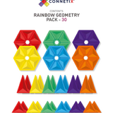 CONNETIX - RAINBOW GEOMETRY PACK | 30 PIECE