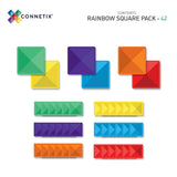 CONNETIX - RAINBOW SQUARE PACK | 42 PIECE