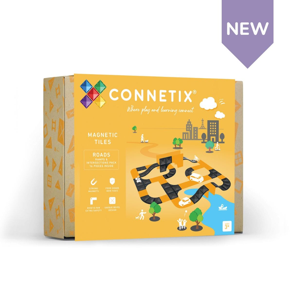 CONNETIX - RAMPS & INTERSECTIONS PACK | 16 PIECE