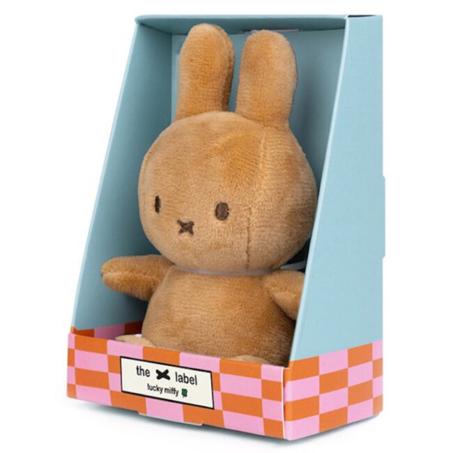 MIFFY - LUCKY MIFFY SITTING (10CM)  | GIFT BOX | BEIGE