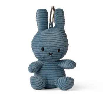 MIFFY - KEYCHAIN ECO CORDUROY AVIATOR BLUE | 10 CM