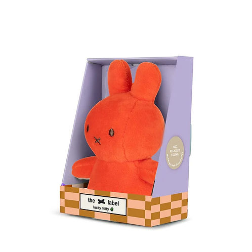MIFFY - LUCKY MIFFY BRIGHT CORAL IN GIFTBOX - 10 CM - 4