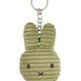 MIFFY - MIFFY FLAT KEYCHAIN ECO CORDUROY OLIVE GREEN - 10 CM