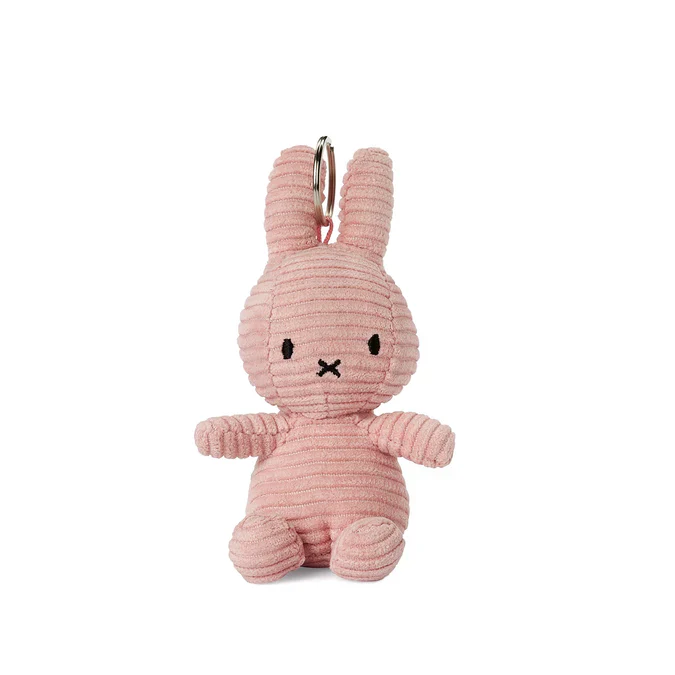MIFFY - MIFFY KEYCHAIN ECO CORDUROY PINK - 10 CM