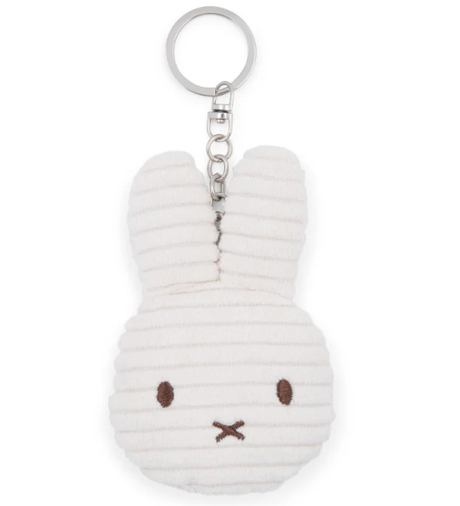 MIFFY - MIFFY FLAT KEYCHAIN ECO CORDUROY OFFWHITE - 10 CM