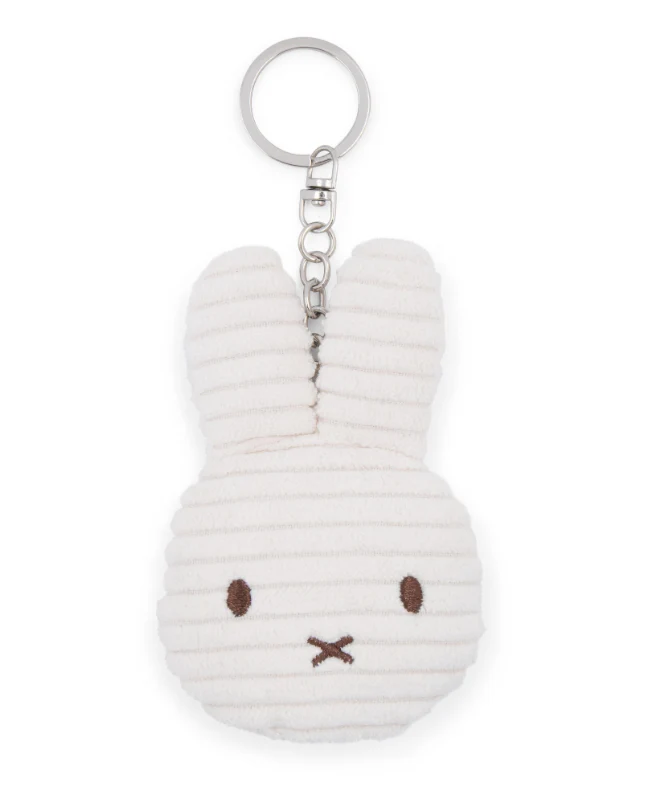 MIFFY - MIFFY FLAT KEYCHAIN ECO CORDUROY OFFWHITE - 10 CM