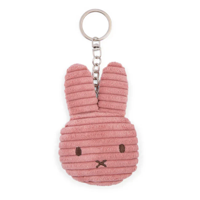 MIFFY - MIFFY FLAT KEYCHAIN ECO CORDUROY DUSTY ROSE - 10 CM 