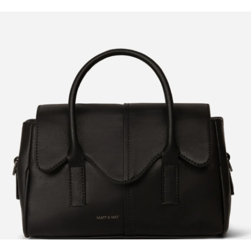 MATT & NAT - GABBY VEGAN SATCHEL | ARBOR | BLACK