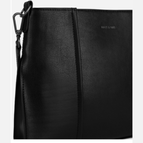 MATT & NAT - INGRID VEGAN CROSSBODY BAG | ARBOR | BLACK