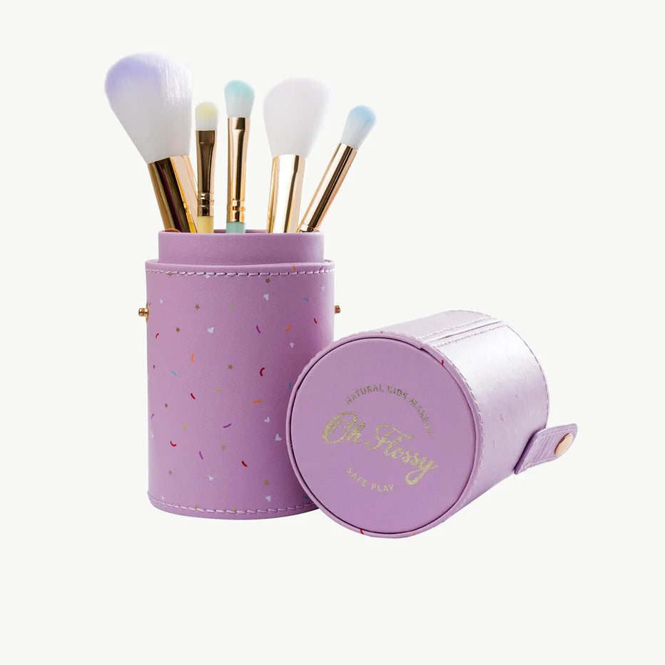 OH FLOSSY - 5 PIECE MAKEUP BRUSH SET | RAINBOW