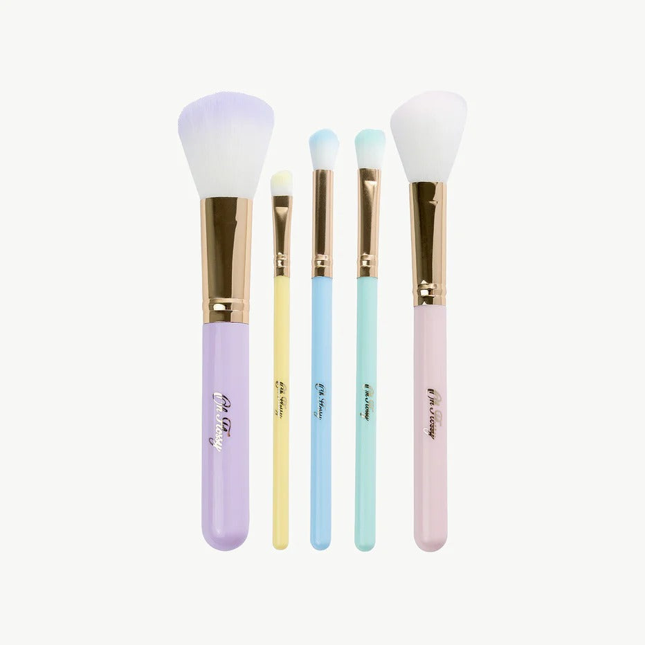 OH FLOSSY - 5 PIECE MAKEUP BRUSH SET | RAINBOW