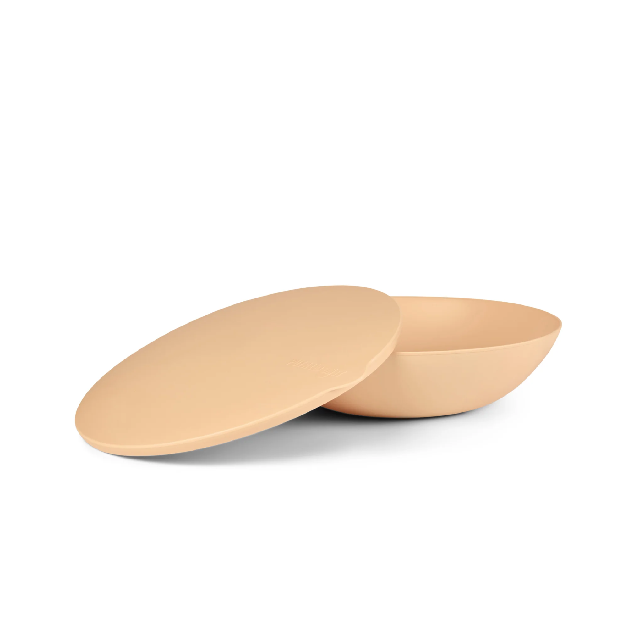 PUT A LID ON IT - THE ROUND (LARGE) | SERVING BOWL W- LID | PEACH