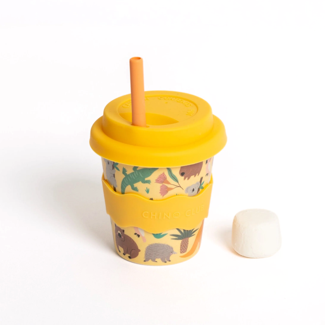 CHINO CLUB - BAMBOO BABY CHINO CUP | 4 OZ | AUSSIE ANIMALS