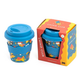 CHINO CLUB - BAMBOO BABY CHINO CUP | 4 OZ | SUPERHERO (INCL. STRAW)