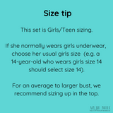 AZURE BELLE - MILLIE VALENTINE 2.0 TEEN BIKINI TOP (BLUE STRIPE) [SIZE:TEEN | 10]