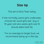 AZURE BELLE - MILLIE VALENTINE 2.0 TEEN BIKINI TOP (BLUE STRIPE) [SIZE:TEEN | 12]