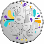 ROYAL AUSTRALIAN MINT - CELEBRATIONS | 2025 50C COLOURED UNCIRC. COIN