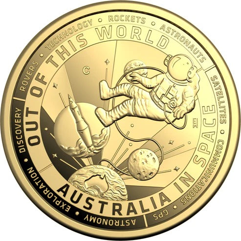 ROYAL AUSTRALIAN MINT - OUT OF THIS WORLD | AUSTRALIA IN SPACE | $10 1/10OZ GOLD 'C' MINTMARK PROOF COIN