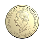 ROYAL AUSTRALIAN MINT - 2024 $2 C MINTMARK COLOURED UNCIRCULATED COIN | WAR ANIMALS REMEMBRANCE (PURPLE POPPY) 
