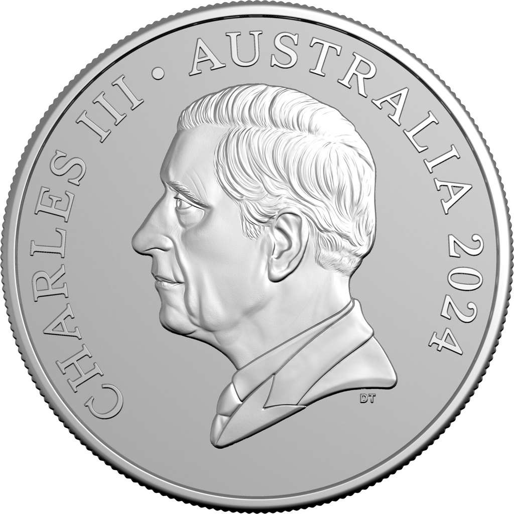 ROYAL AUSTRALIAN MINT - KANGAROO SERIES |  SILVER FROSTED UNCIRCULATED $1 COIN 2024