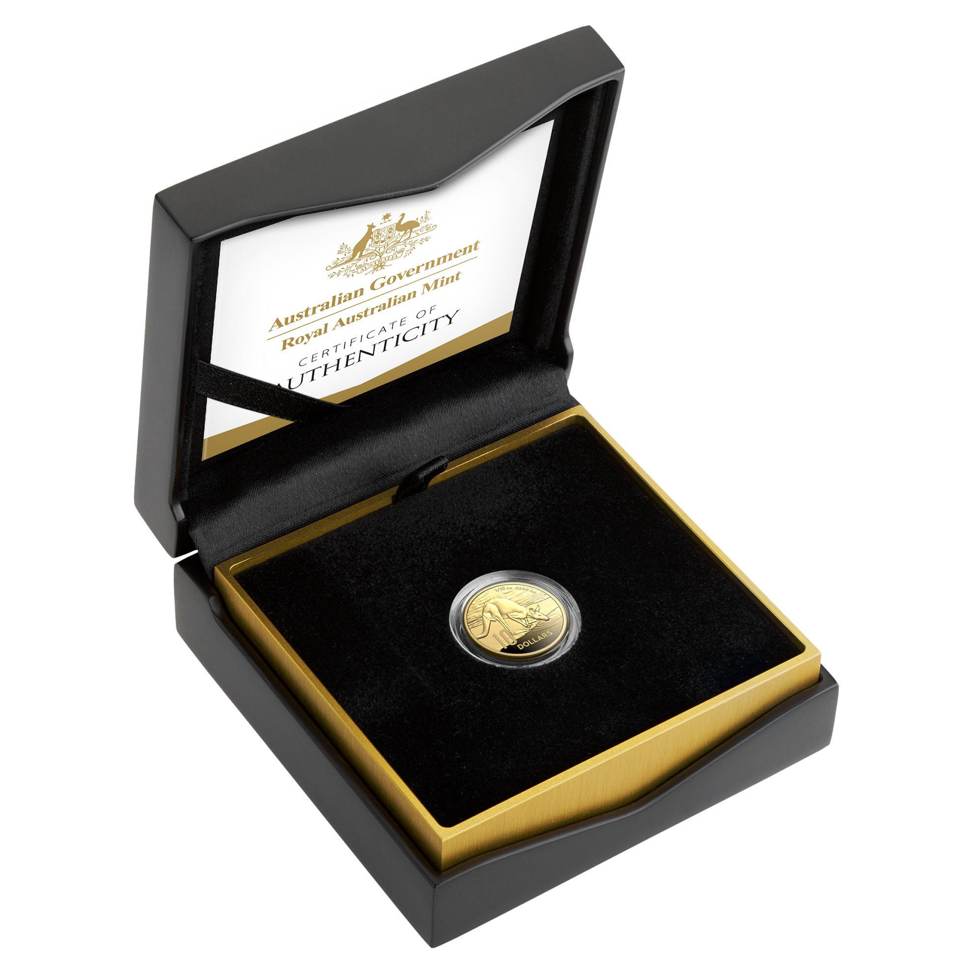 ROYAL AUSTRALIAN MINT - KANGAROO SERIES |  $10 1/10TH OZ GOLD PROOF COIN 2024